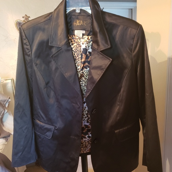 LAL Jackets & Blazers - Black Satin Blazer
